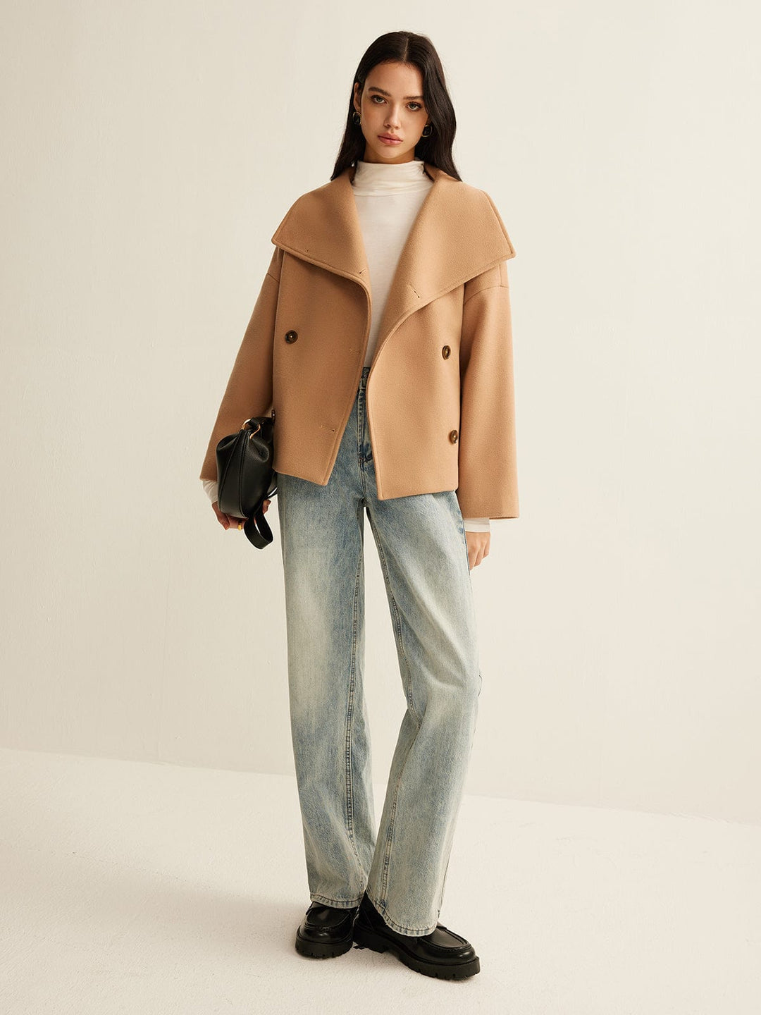 Cropped Wool Coat | Women's Winter Coat