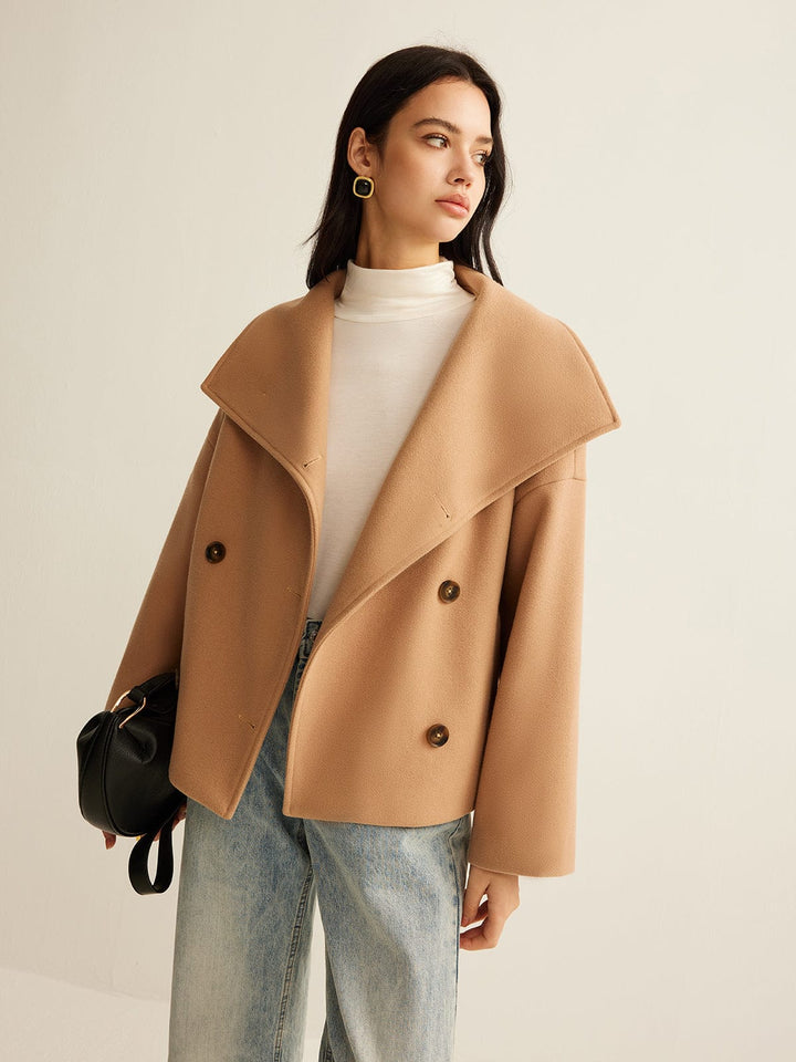 Cropped Wool Coat | Women's Winter Coat