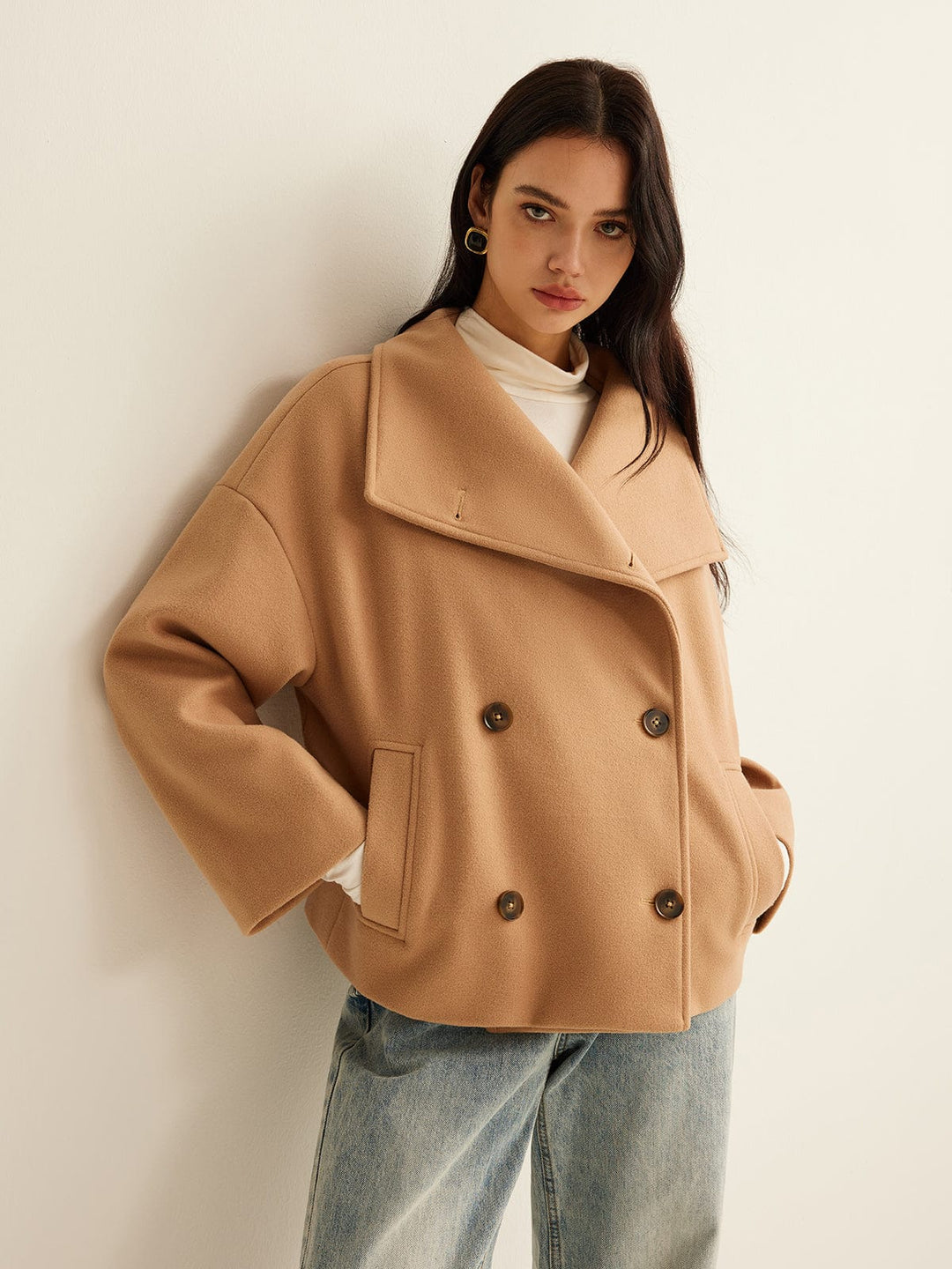 Cropped Wool Coat | Women's Winter Coat