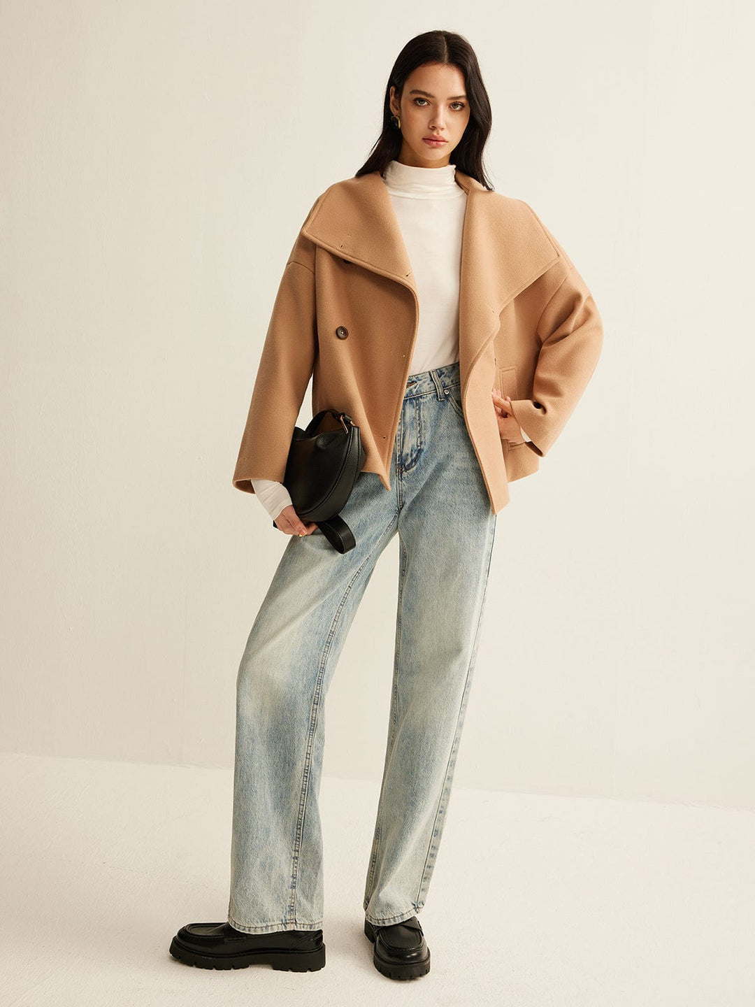 Cropped Wool Coat | Women's Winter Coat