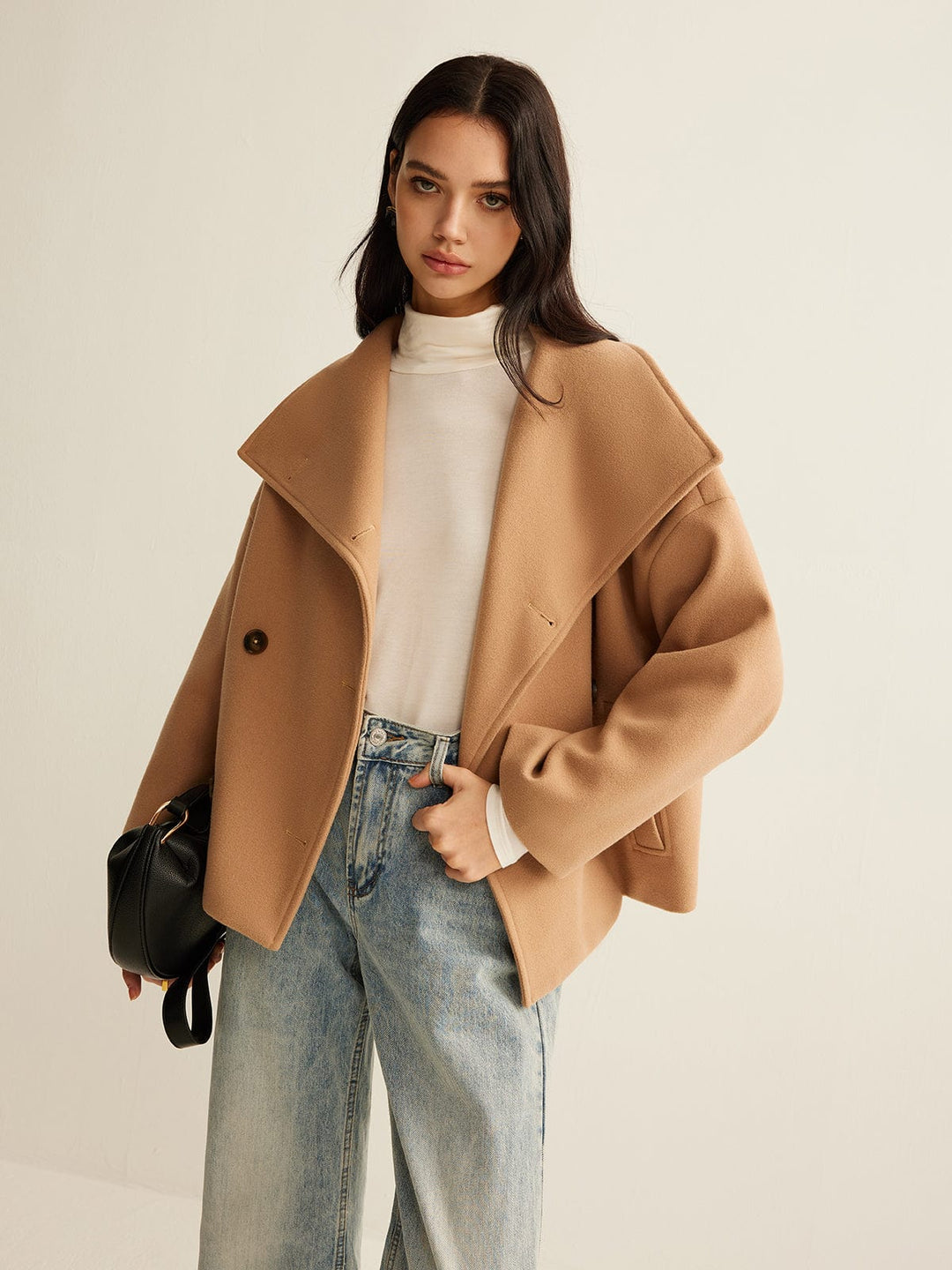 Cropped Wool Coat | Women's Winter Coat