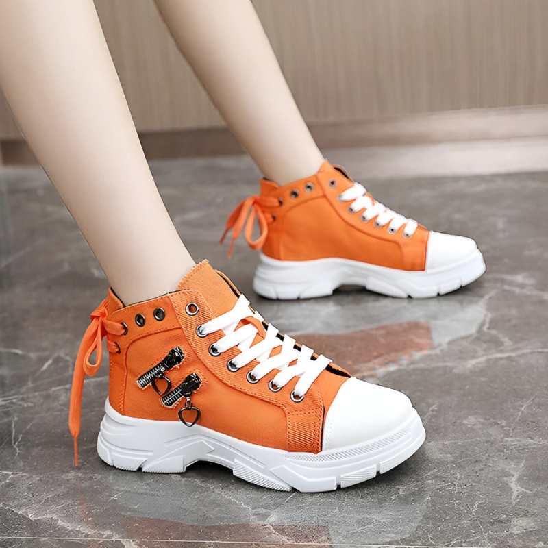 Denim High-Top Sneakers | Women's Sneakers