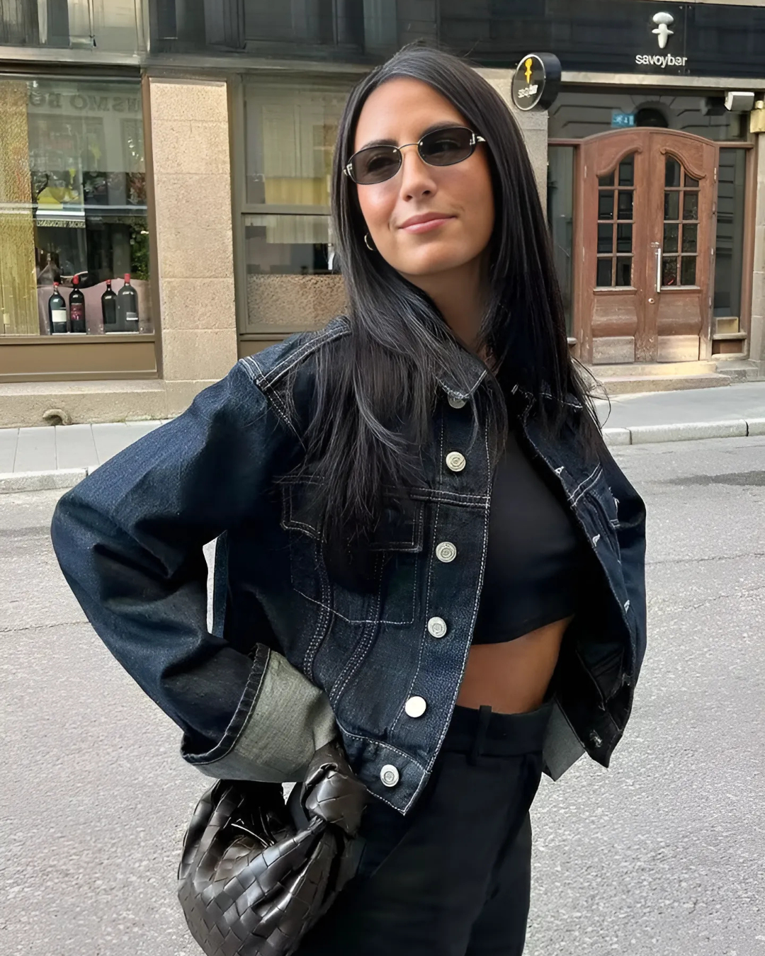 Denim Co-Ord Set | Women's Jacket and Wide-Leg Pants