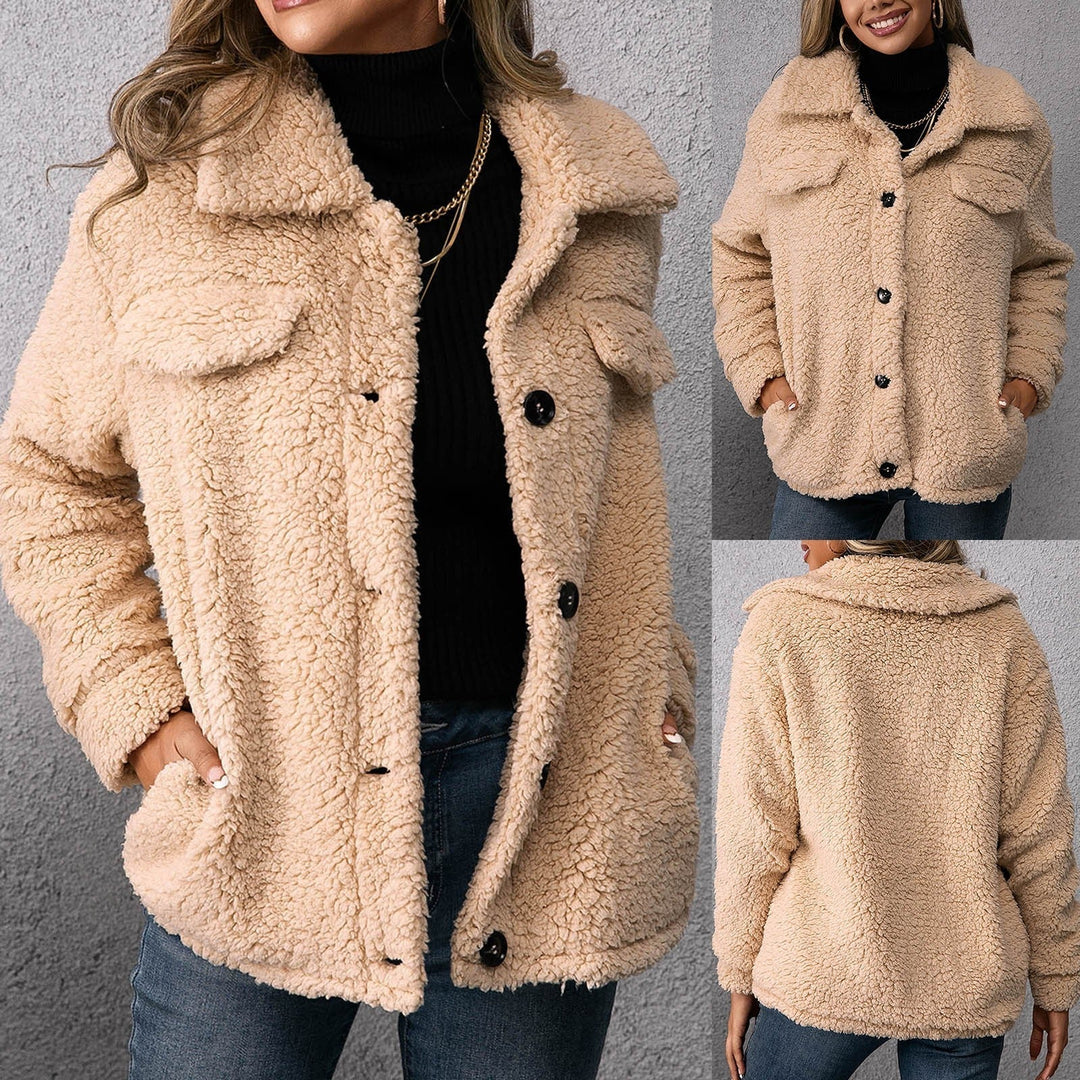 Double-Sided Teddy Fleece Coat | Women's Winter Coat