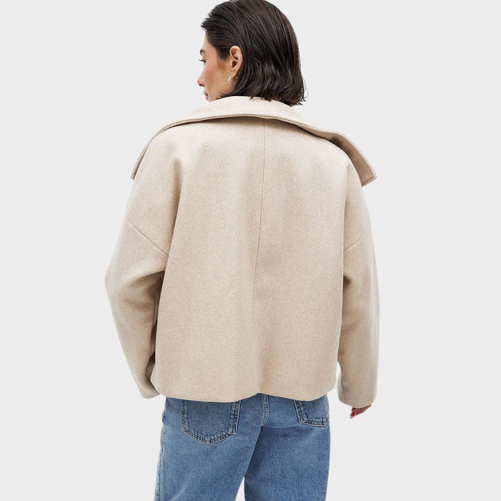 Effie | Elegant Long Wool Coat for Women