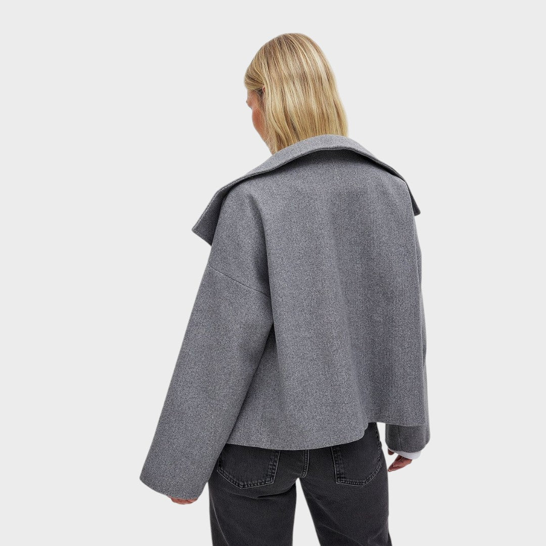 Effie | Elegant Long Wool Coat for Women