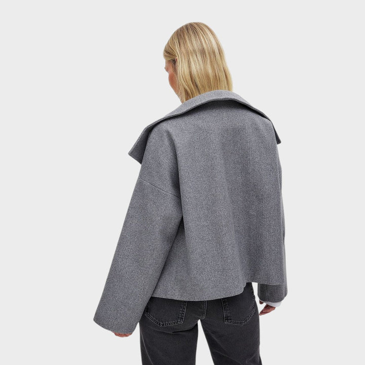 Effie | Elegant Long Wool Coat for Women