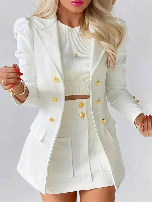 Elegant Blazer & Skirt Set | Women's Suit for All Occasions