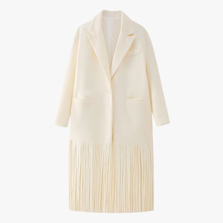 Elegant Women's Coat with Fringe Detail | Winter Coats Women