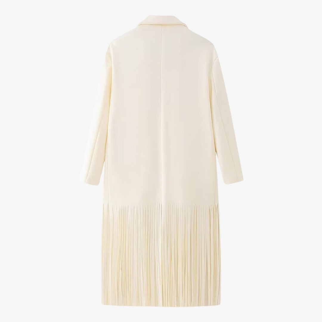 Elegant Women's Coat with Fringe Detail | Winter Coats Women