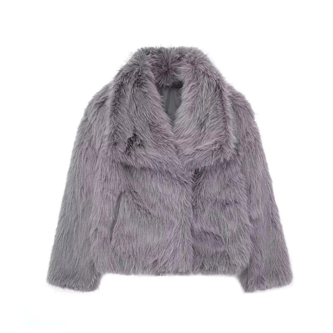 Elegant Faux Fur Coat | Women's Winter Coat