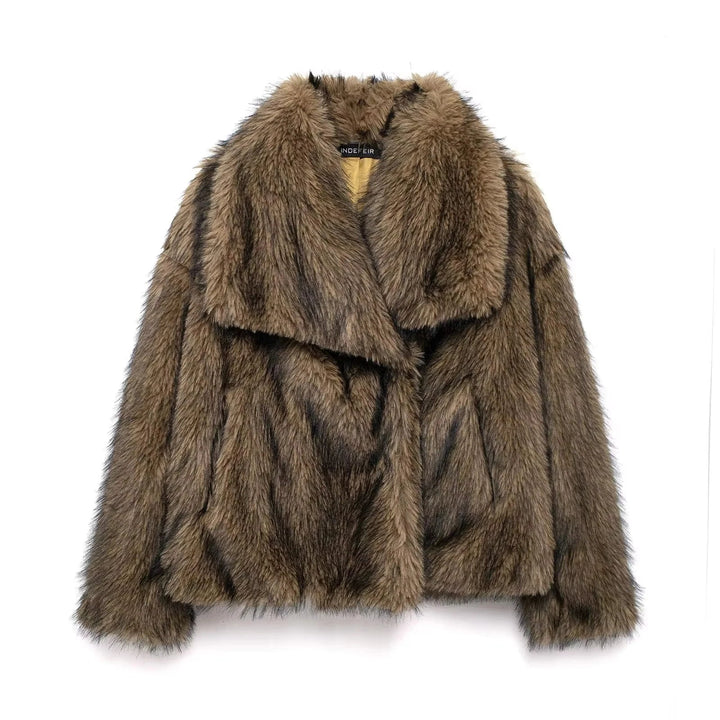 Elegant Faux Fur Coat | Women's Winter Coat
