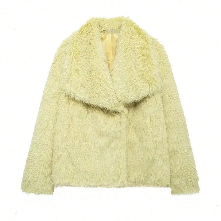 Elegant Faux Fur Coat | Women's Winter Coat