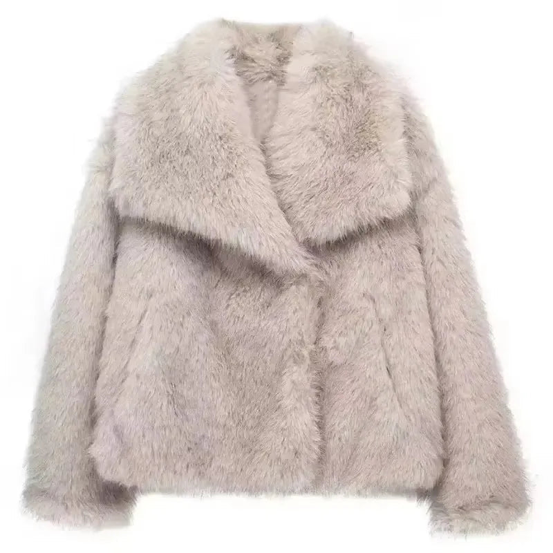 Elegant Faux Fur Coat | Women's Winter Coat