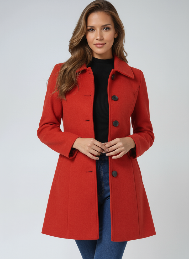 Elegant Fit and Flare Jacket | Women's Coats
