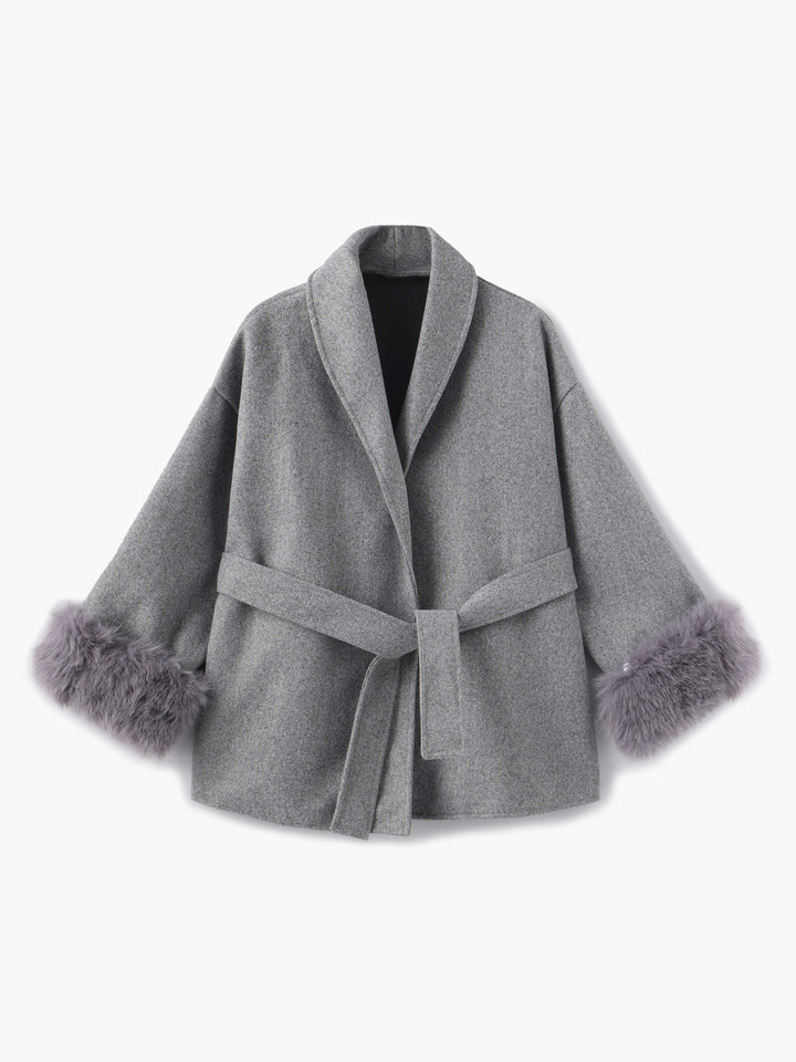 Elegant Women's Faux Fur Winter Coat | Short Coat