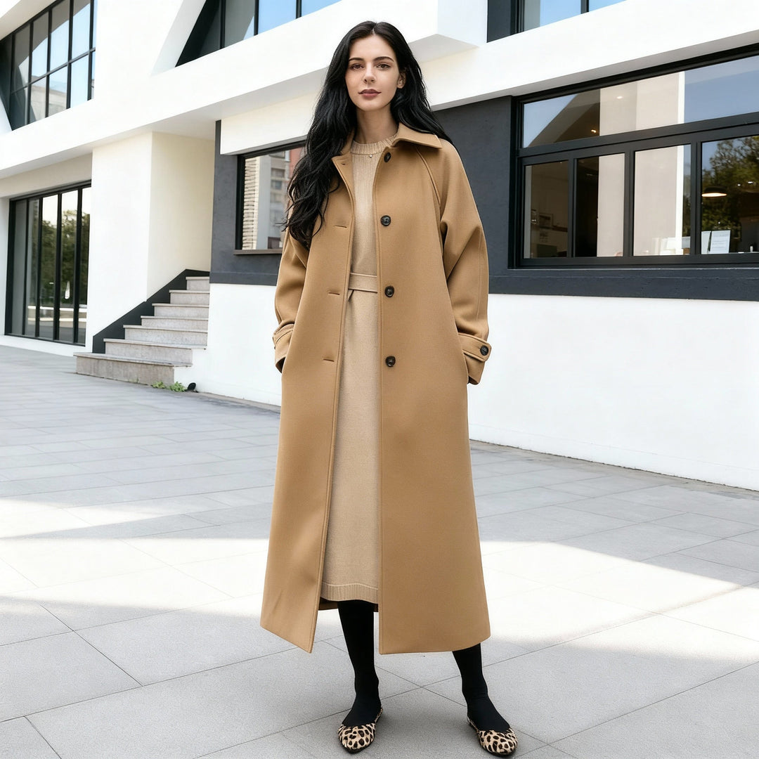 Elegant Long Coat | Women's Waterproof Winter Coat