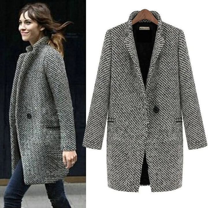 Elegant Long Midi Coat | Women's Winter Coats