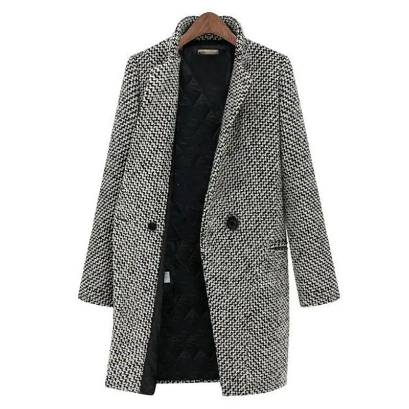 Elegant Long Midi Coat | Women's Winter Coats