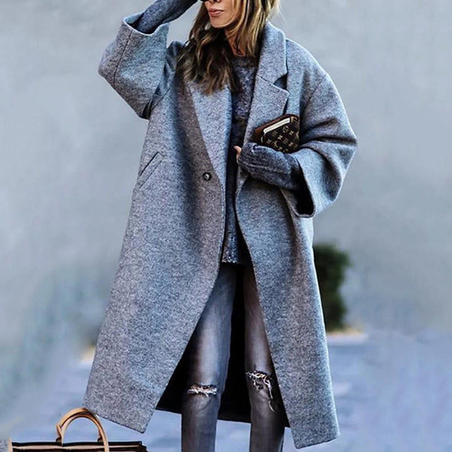 Elegant Long Puffer Coat | Women's Winter Coat