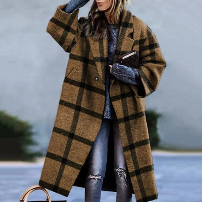 Elegant Long Puffer Coat | Women's Winter Coat