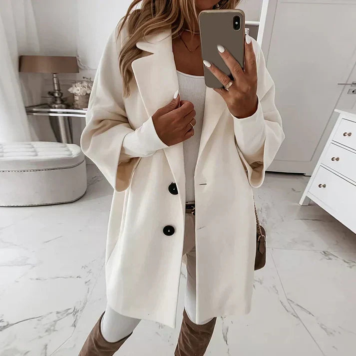 Elegant Long Women's Coat | Autumn and Winter Trench Coat