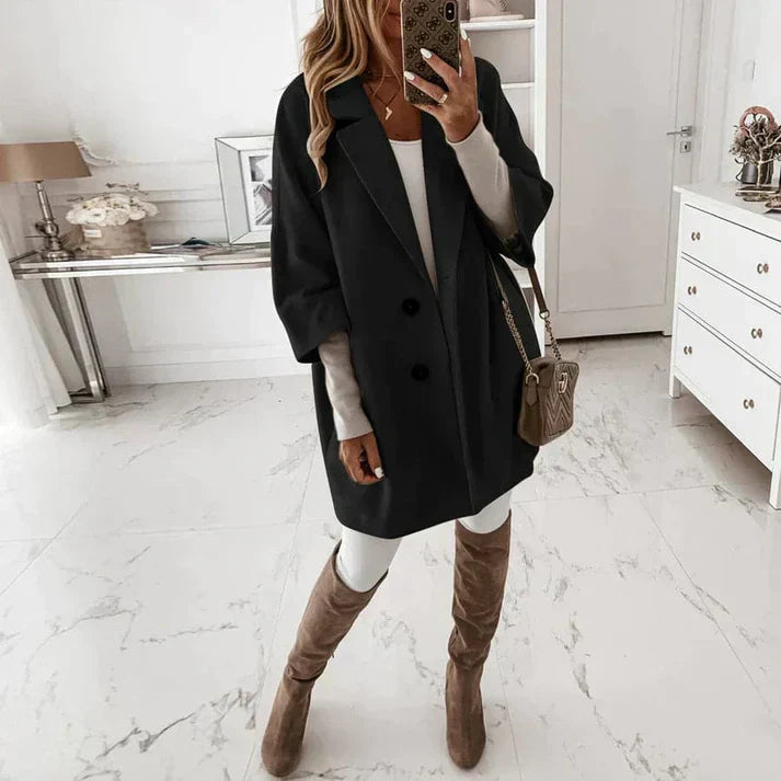 Elegant Long Women's Coat | Autumn and Winter Trench Coat