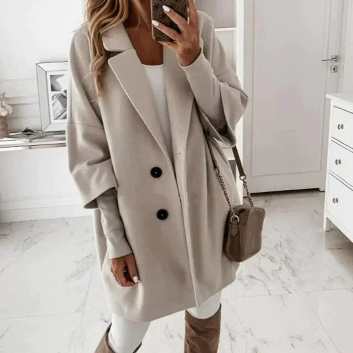 Elegant Long Women's Coat | Autumn and Winter Trench Coat