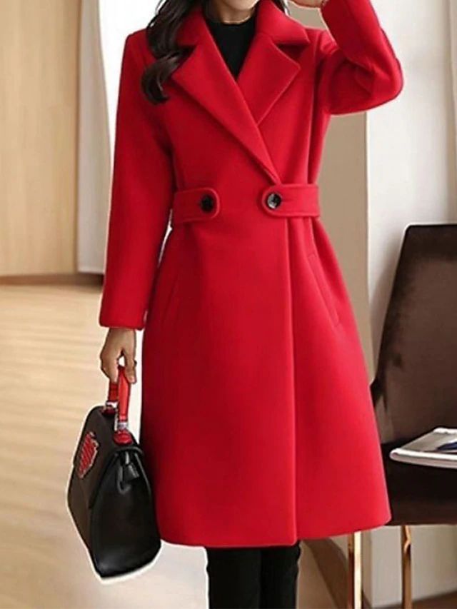 Elegant Long Wool Coat | Women's Winter Coat 1