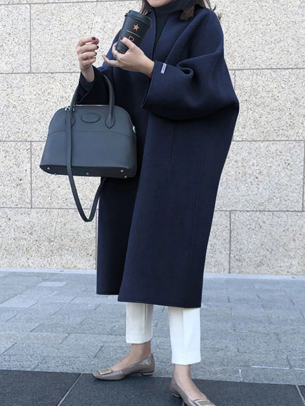 Elegant Long Wool Coat for Women | Fashion Outerwear