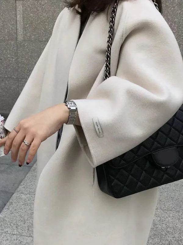 Elegant Long Wool Coat for Women | Fashion Outerwear