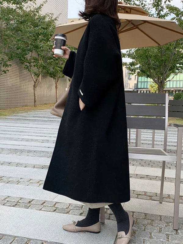 Elegant Long Wool Coat for Women | Fashion Outerwear