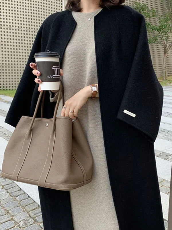 Elegant Long Wool Coat for Women | Fashion Outerwear
