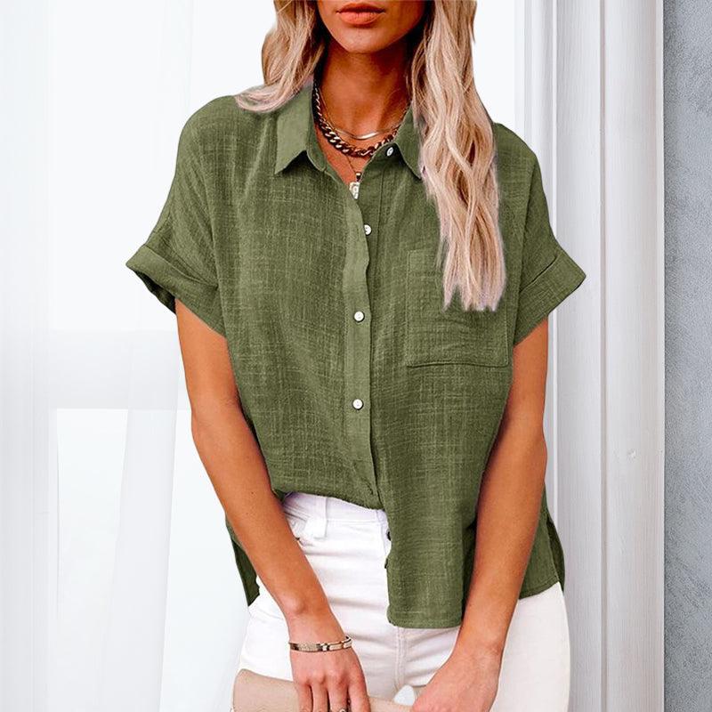 Elegant Loose Fit Blouse | Summer Tops for Women