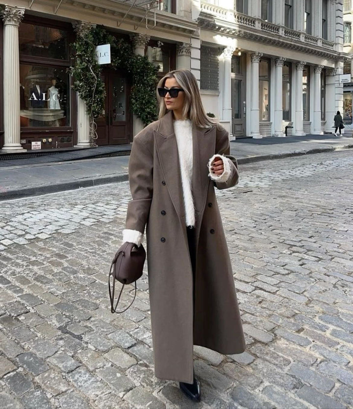 Elegant Oversized Trench Coat Women | Stylish Long Jacket