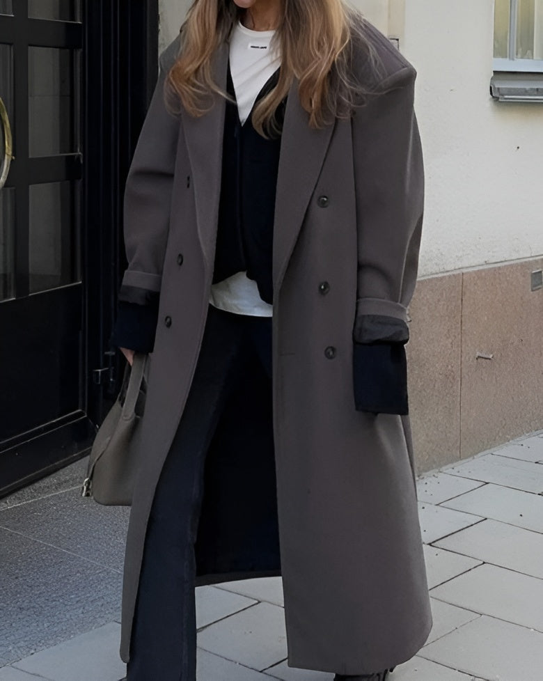 Elegant Oversized Trench Coat Women | Stylish Long Jacket