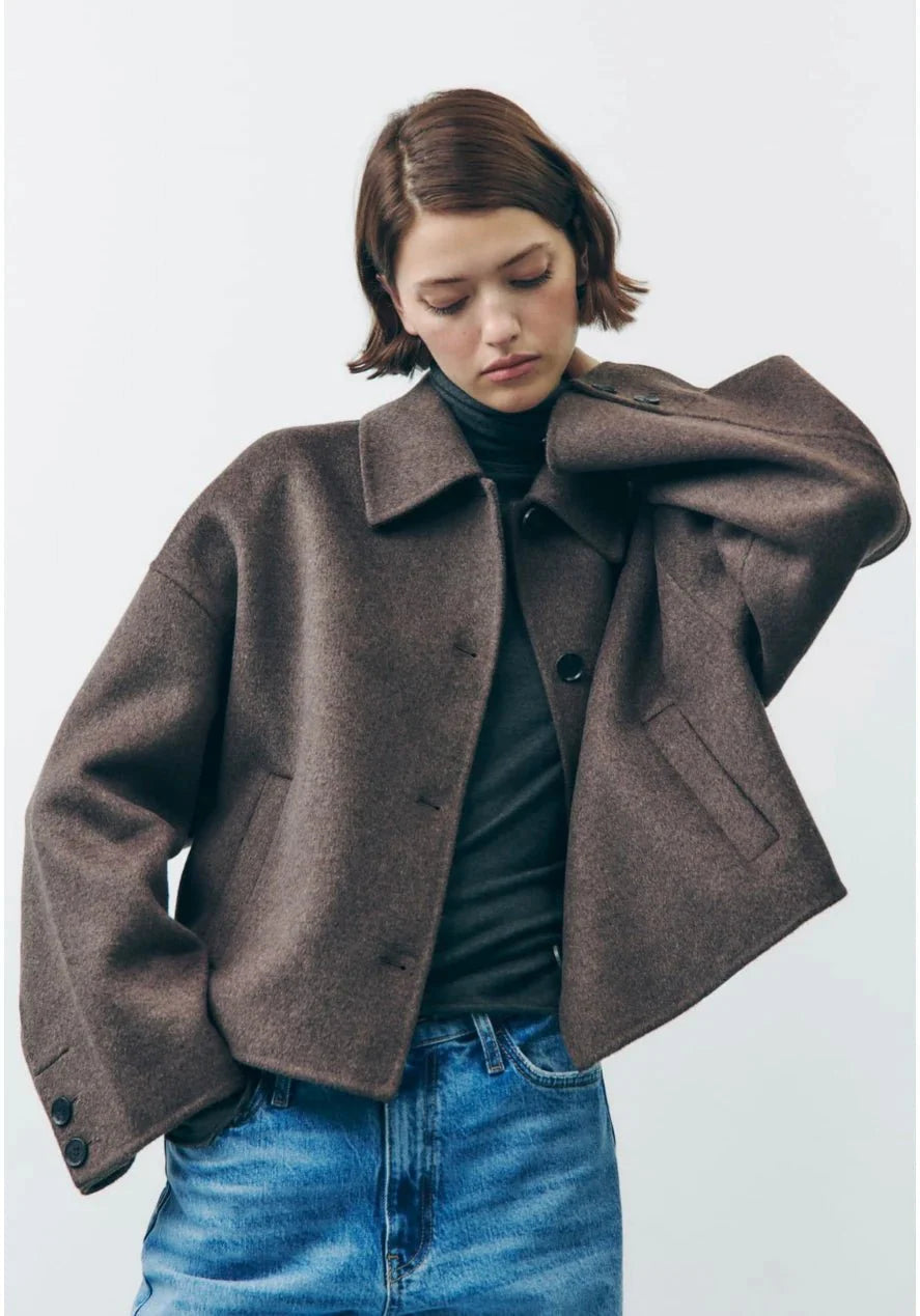 Elegant Oversized Women's Jacket | Women's Coats
