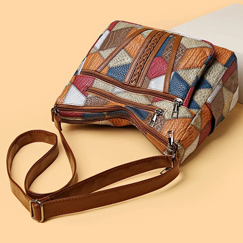Elegant Patchwork Shoulder Bag | Shoulder Bags for Women
