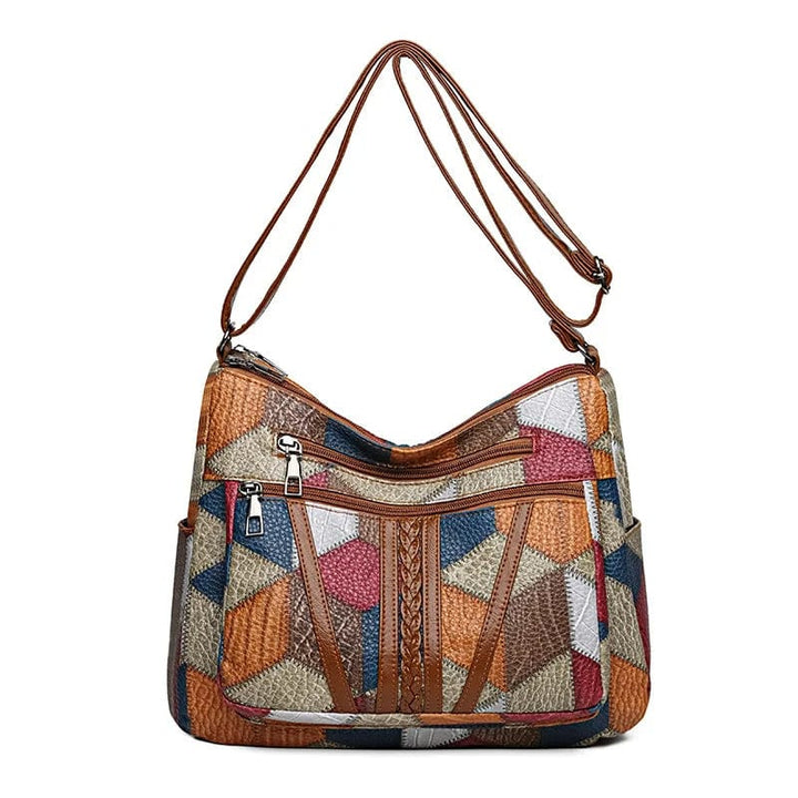 Elegant Patchwork Shoulder Bag | Shoulder Bags for Women