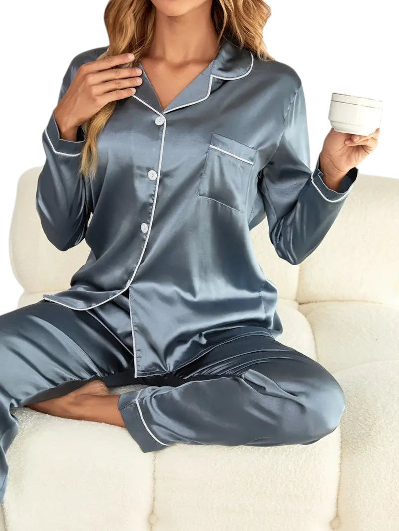 Elegant Satin Pajama Set | Best Pajamas for Women