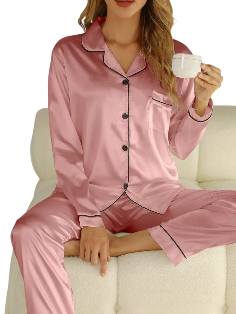 Elegant Satin Pajama Set | Best Pajamas for Women