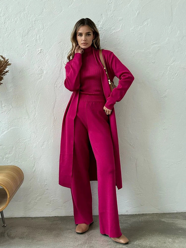 Elegant Three-Piece Set | Women's Clothing Ensemble