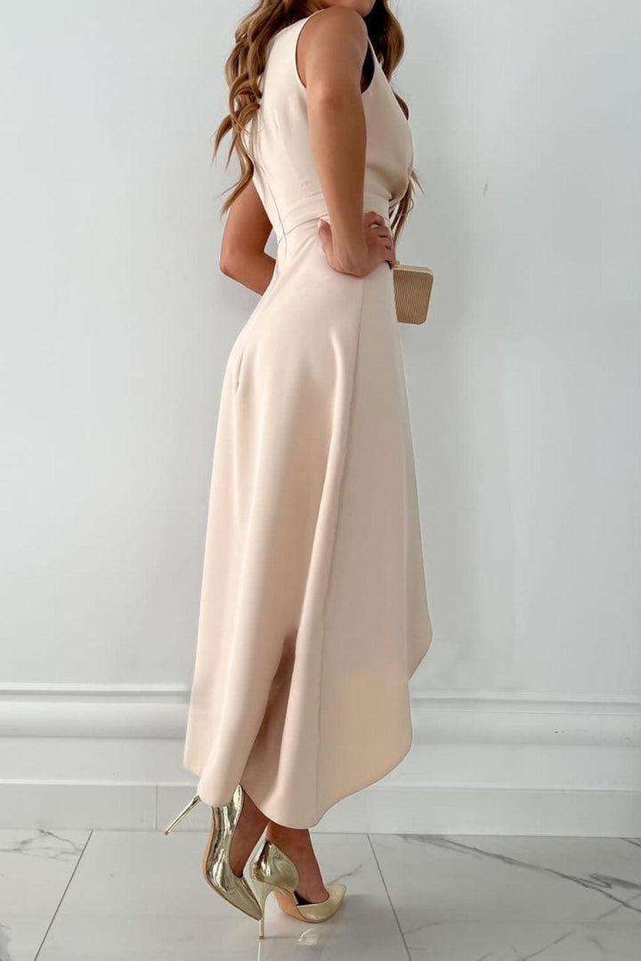 Elegant V-Neck Sleeveless Maxi Dress | Long Dresses for Women
