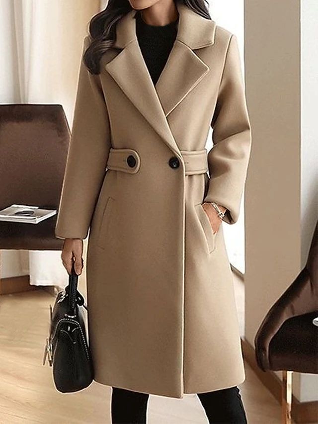 Elegant Winter Overcoat | Women's Coat for Cold Weather