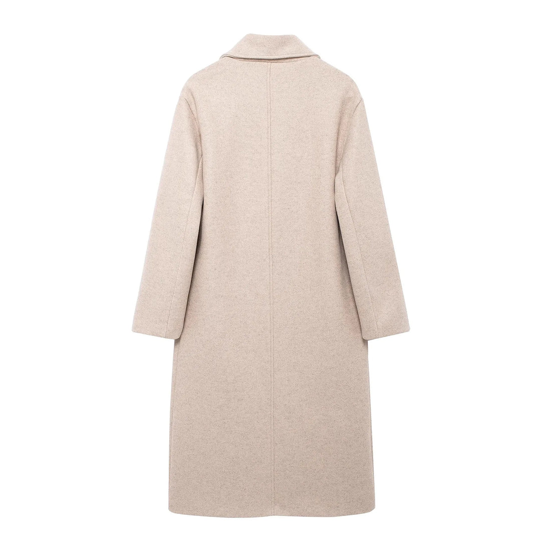Elegant Women's Long Coat | Autumn Fashion Outerwear