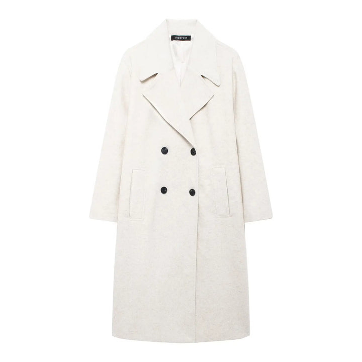 Elegant Women's Long Coat | Autumn Fashion Outerwear