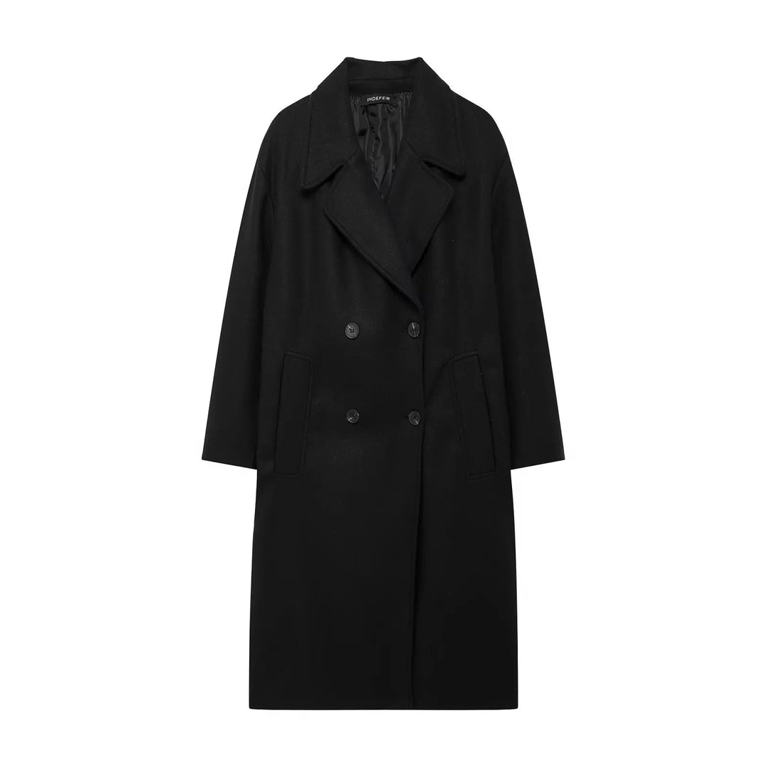 Elegant Women's Long Coat | Autumn Fashion Outerwear