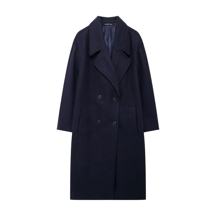 Elegant Women's Long Coat | Autumn Fashion Outerwear