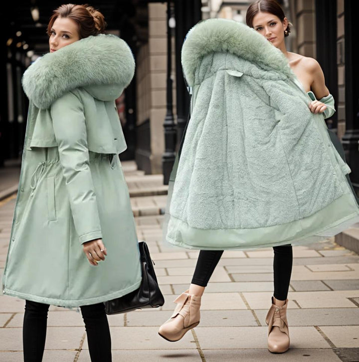 Elegant Women's Winter Jacket with Fur Collar | Outerwear