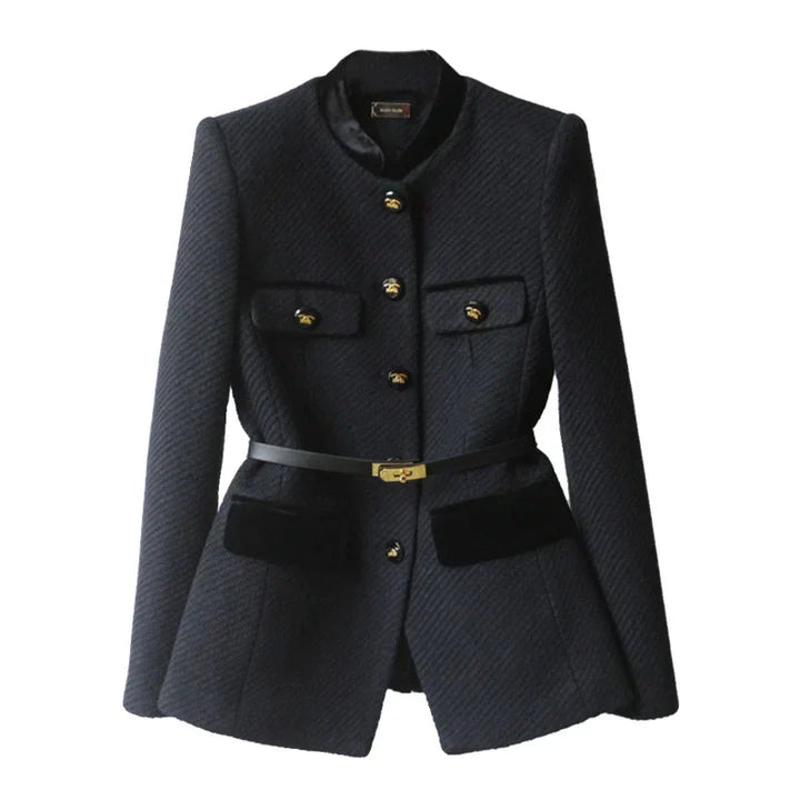 Elegant Women's Wool Coat | Mid-Length Winter Coat